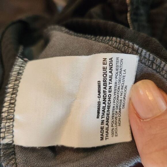 Nike Mid-Rise Drawstring Striped Athletic Shorts Black & Gray Small 10.5 inseam - Picture 10 of 11